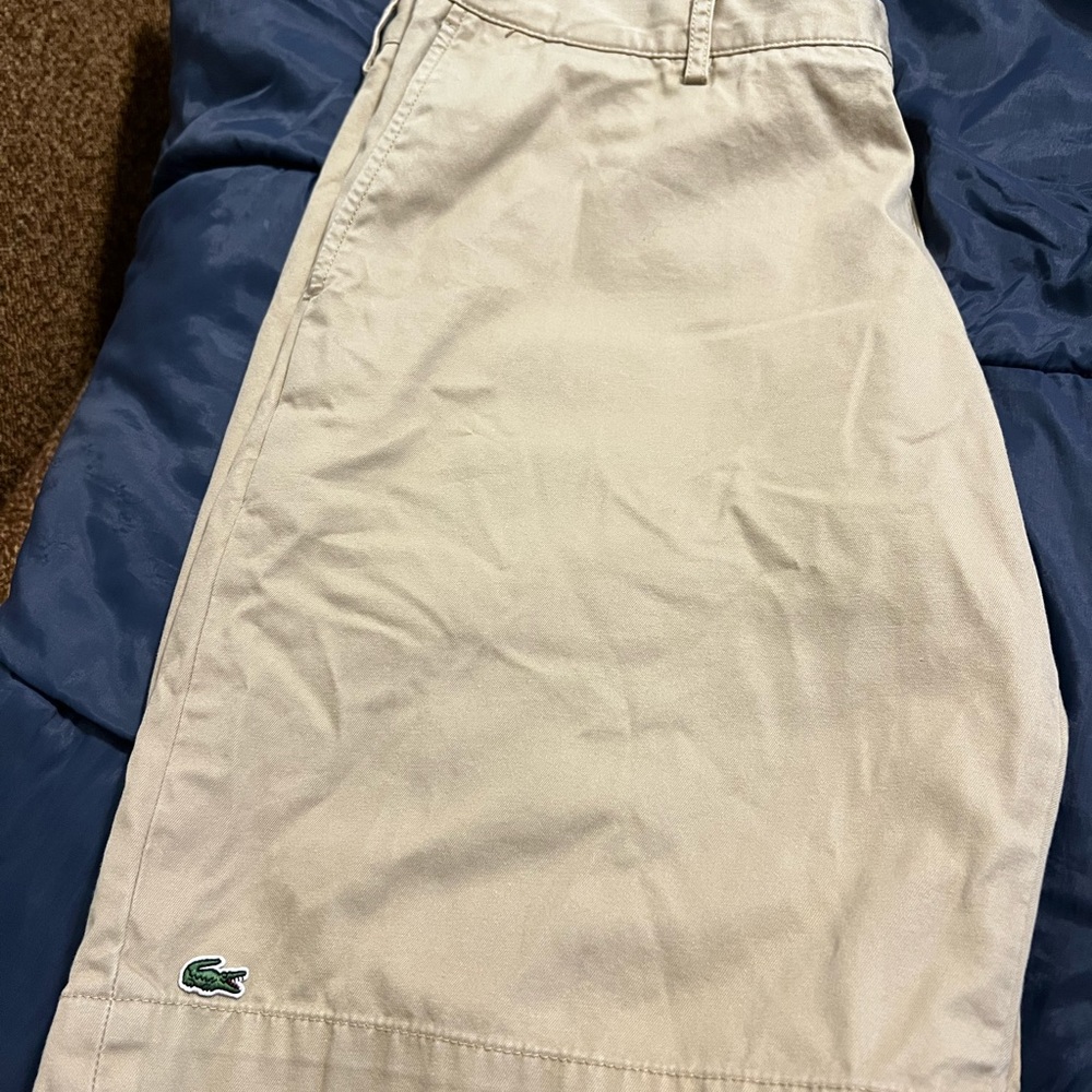Lacoste Men's Twill Classic Fit Bermuda Shorts size 36